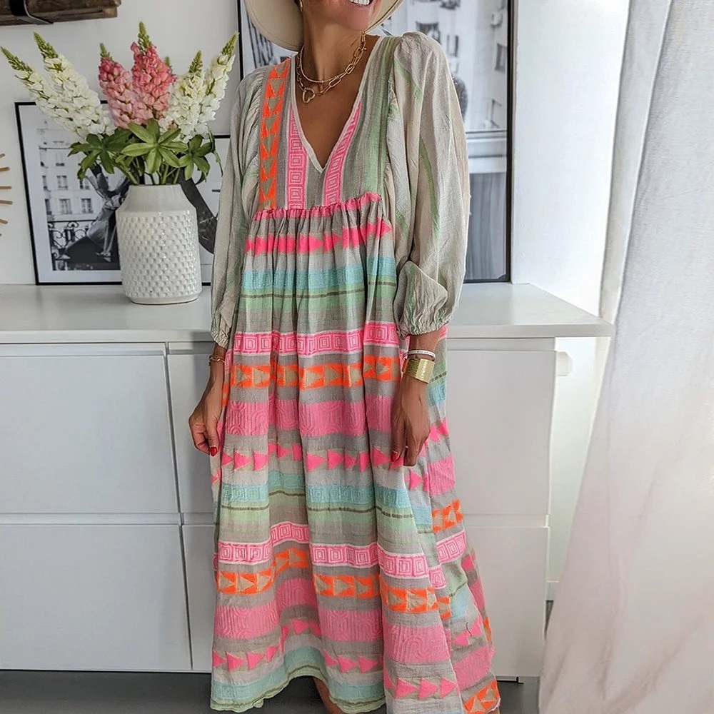 Soft multicolored dress